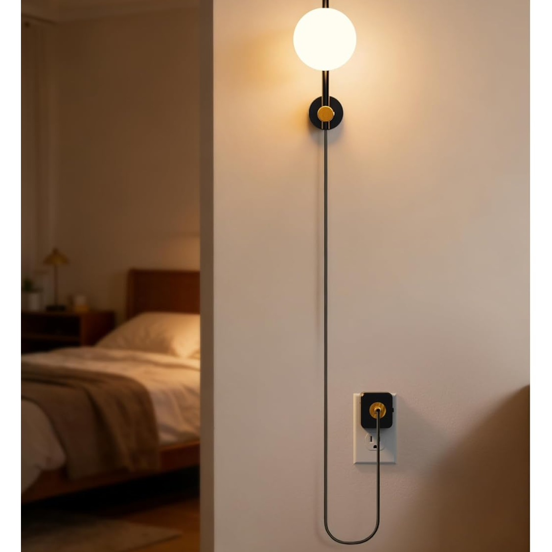 Round 3000K Milky Night Light