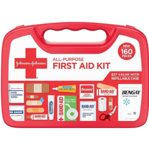 Johnson & Johnson 160-Piece First Aid Kit