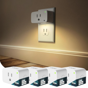 Linkind 4-Pack 15A Wi-Fi Smart Plugs w/Night Lights