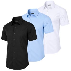 3-Pack Men's Slim-Fit Dress Shirt