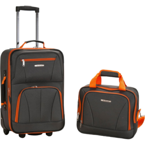 Rockland 2-Piece Softside Upright Luggage Set
