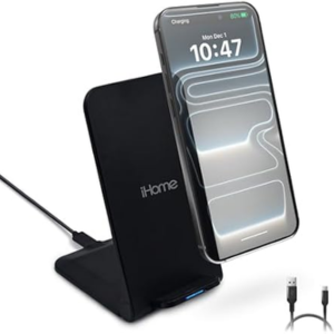 iHome 15W Folding Wireless Charging Stand