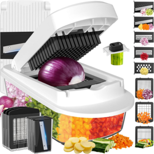 8-Blade Vegetable Chopper & Mandoline Slicer