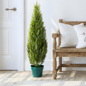 National Tree 36'' Artificial Arborvitae Topiary Tree