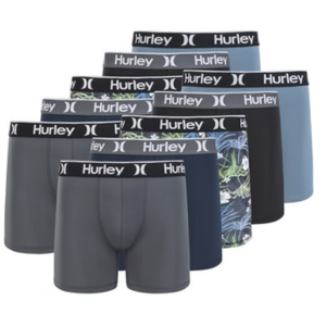 Hurley 10-Pack Men's Boxer Briefs