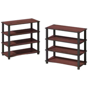 Furinno Set of 2 Wood Stackable Bookcase