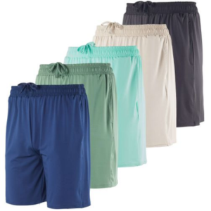 5-Pack Dry-Fit Men's Workout Shorts