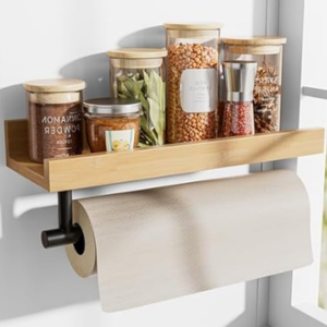 Bamboo Wall Mount Paper Towel Holder