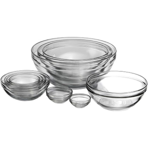 Anchor Hocking Glass 10-Piece Mixing Bowl Set