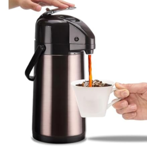 Stainless Steel 84oz. Coffee Carafe Dispenser w/Pump