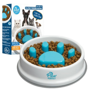 Paw Perfect 1-Pack 32oz. Pet Slow Feeder Bowl