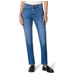 Amazon Essentials Women's High-Rise Straight Jeans