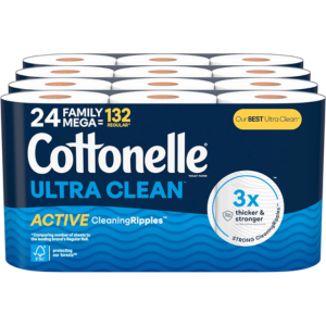 Cottonelle 24-Count Toilet Paper Mega Rolls