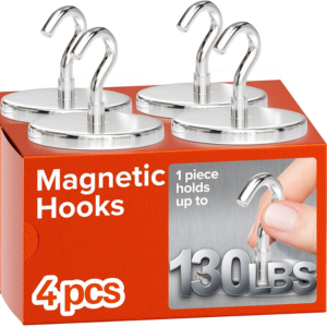 4-Pack Magnetic Hooks