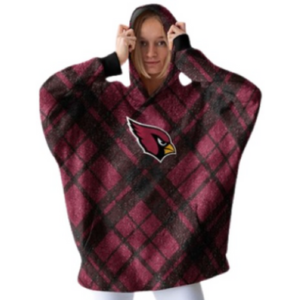 NFL Sherpa Flannel Hoodie Blanket