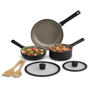 Bella 7-Piece Ceramic Nonstick Cookware Set