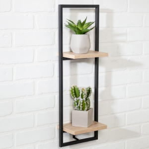 Honey Can Do Double Floating Wall Shelf