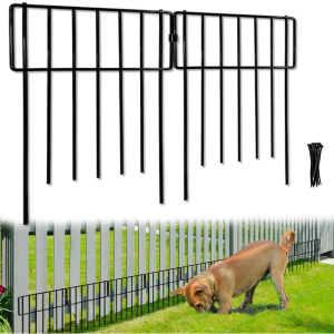 Decorative 10-Pack 10' Metal Garden Fence