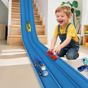 Kid's 3-Lane 15' Flexible Race Car Track