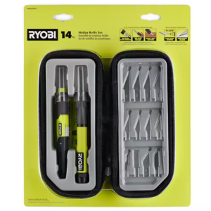 Ryobi 14-Piece Hobby Knife Set w/Case