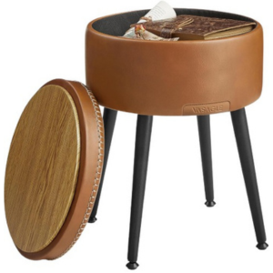 Vasagle Leather Storage Ottoman