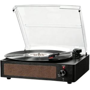 Vintage Turntable Wireless Vinyl Record Player w/Speakers