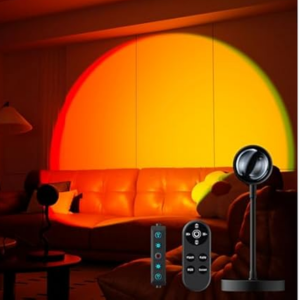Multicolor Sunset Lamp Projector w/Remote