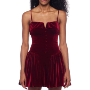 Alex & Sophia V-Neck Button Down Dress