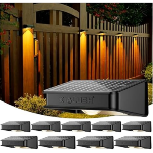Waterproof 10-Pack Solar Fence Lights