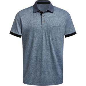 Men's Short Sleeve V-Neck Golf Polo Shirt