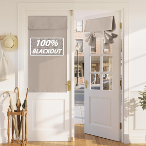 Blackout Linen French Door Curtain