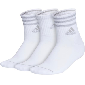 Adidas 3-Pairs Women's Cushioned Quarter Socks