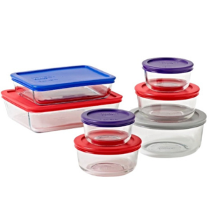 Pyrex 14-Piece Glass Bakeware & Storage Set