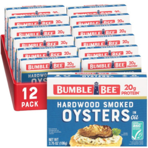 12-Pack Bumble Bee Hardwood Smoked Oysters