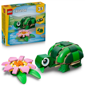 LEGO 124-Piece Creator Turtle with a Water Lily Flower Building Toy