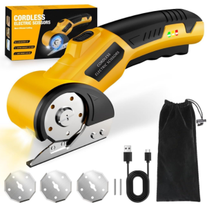 Electric 4V Cordless Cardboard Cutter Scissors w/LED Light