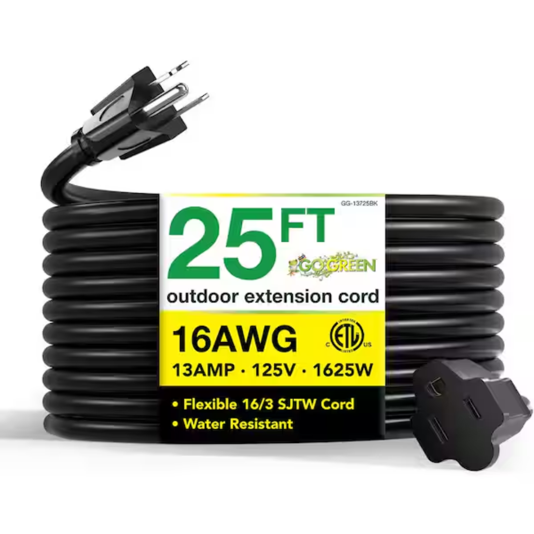 GoGreen Power 25’ Outdoor Extension Cord