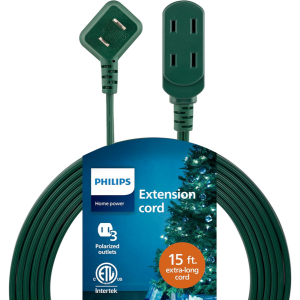Philips 15' 3-Outlet Extension Cord