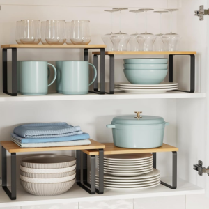 2-Pack Expandable Cabinet Organizer Shelf