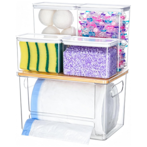 5-in-1 Trash Bag Dispenser & Laundry Pods Container