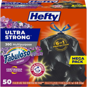 Hefty 50-Count 30-Gal. Ultra Strong Trash Bags