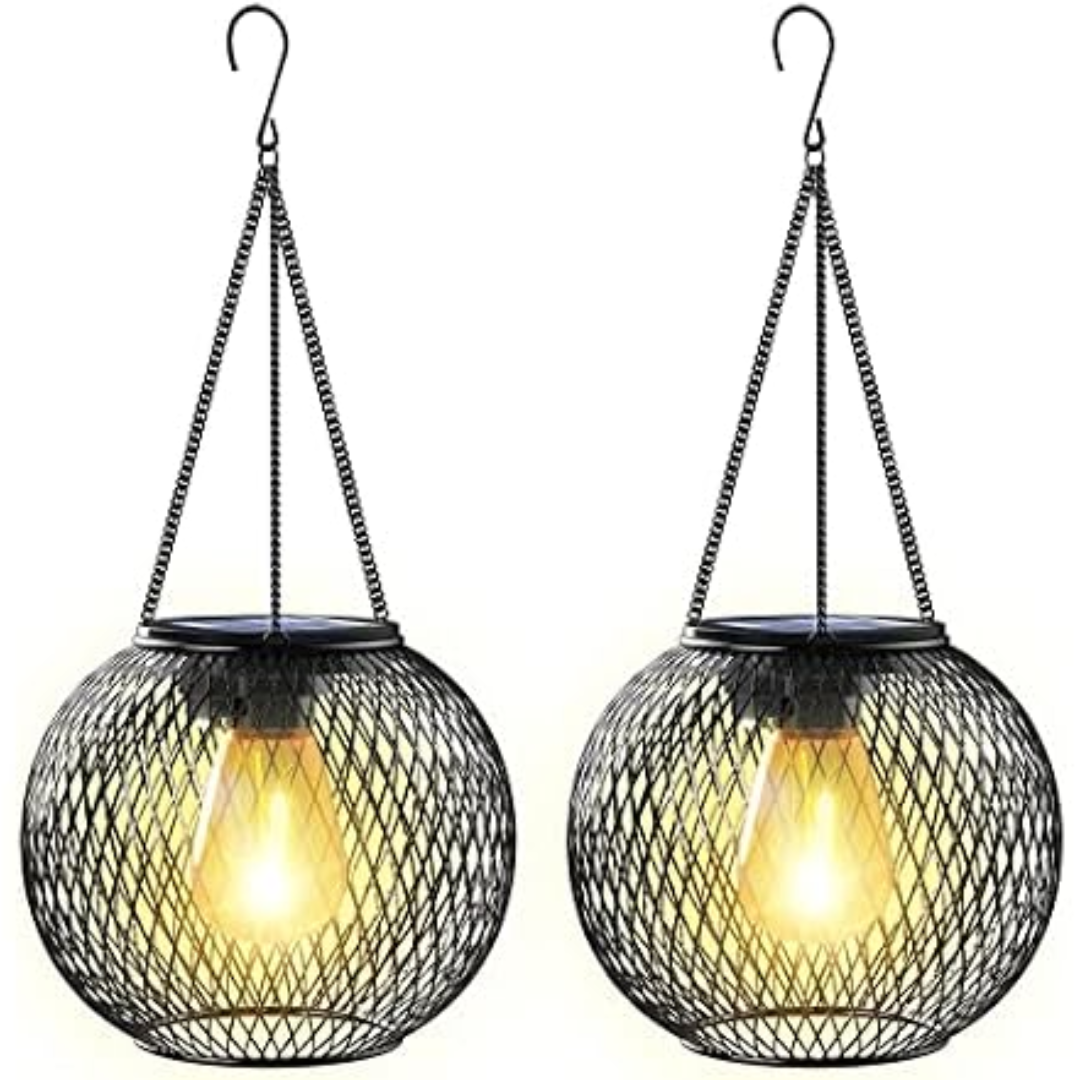 Outdoor 2-Pack Solar Lanterns