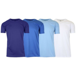 4-Pack Men's Moisture Wicking T-Shirts