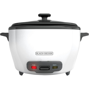 Black+Decker 6-Cup Rice Cooker w/Steamer Basket