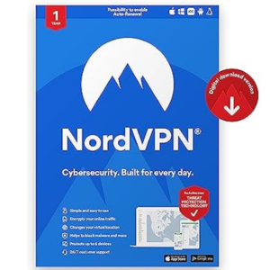NordVPN 1-Year VPN & Cybersecurity Software Subscription