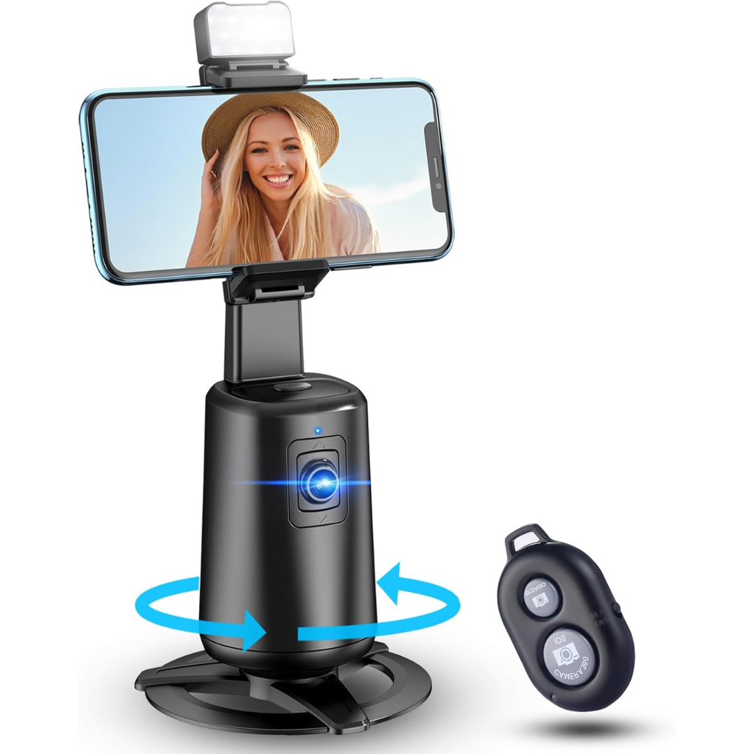 Auto Face Tracking 360° Rotating Tripod Stand