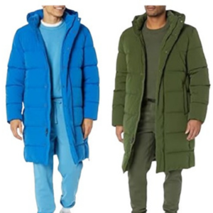 Amazon Essentials Men's Hooded Long Puffer Coat