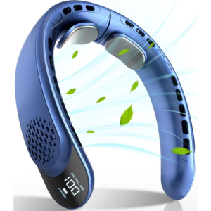 Rechargeable Personal Neck Fan w/LED Display