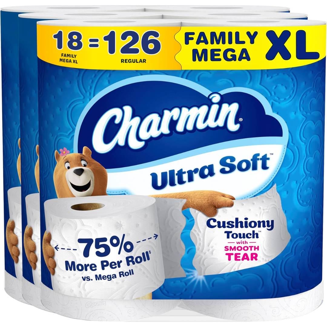 Charmin 18-Pack Ultra Soft Cushiony Touch Toilet Paper
