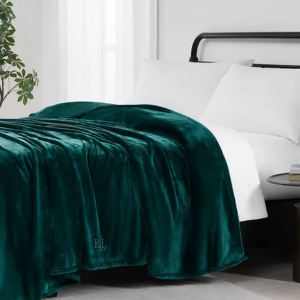 Lauren Ralph Micromink Plush Blanket